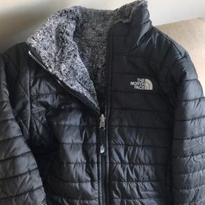 Girls black North face